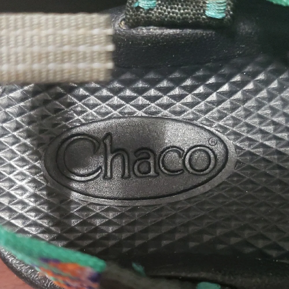 CHACO KIDS ZX/1 Ecotread‎ Mint Leaf Colorful Strappy Sandals
